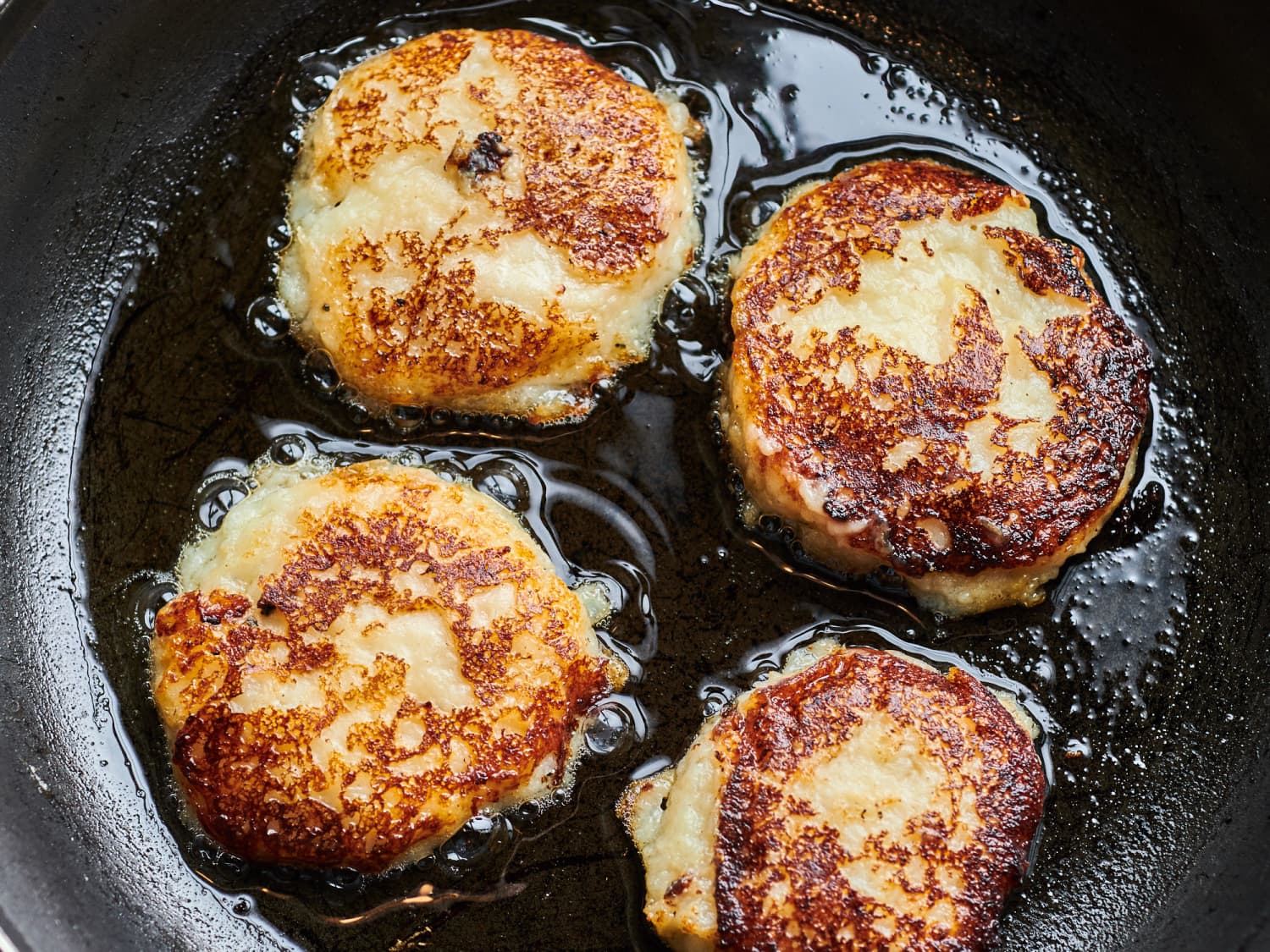 Fried mashed shop potato cakes